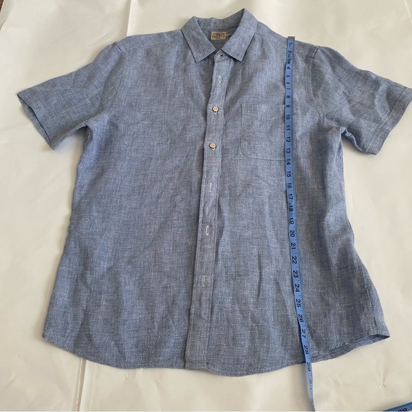 Faherty short Sleeve palma linen shirt - Picture 5 of 8
